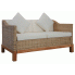 Sofa Alani 2B dwusobowa - naturalny rattan