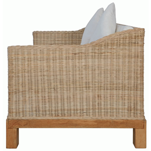 Fotografia Sofa Alani 2B dwusobowa - naturalny rattan z kategorii Wypoczynki
