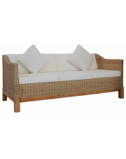 Sofa trzyosobowa Alani 3B - naturalny rattan w sklepie Edinos.pl