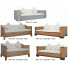 Szczegółowe zdjęcie nr 9 produktu Sofa Otma 2A dwuosobowa - rattan + brąz