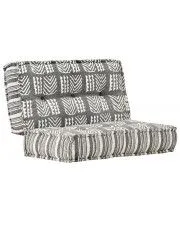 Kwadratowa piankowa sofa Gina - ciemnoszara