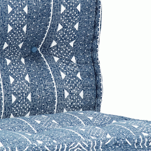 Szczegółowe zdjęcie nr 5 produktu Kwadratowa piankowa sofa Talos - niebieska