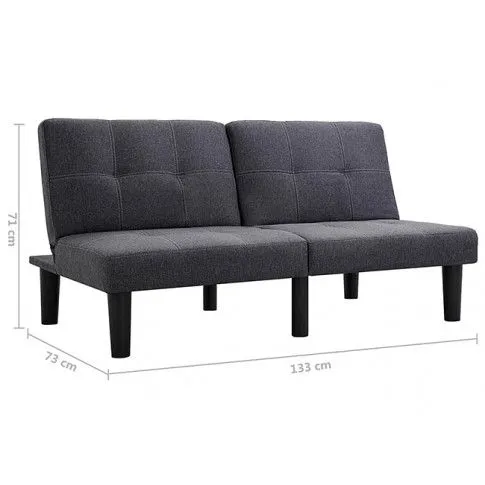 Szczegółowe zdjęcie nr 11 produktu Sofa rozkładana Vortex - ciemnoszara