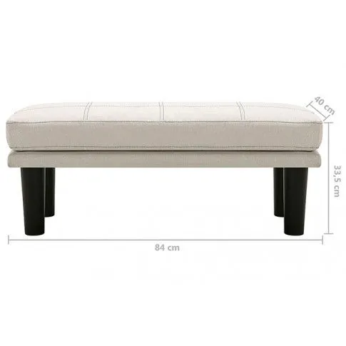 Zdjęcie rozkładana sofa Selima, tkanina, kolor kremowy - w sklepie Edinos.pl