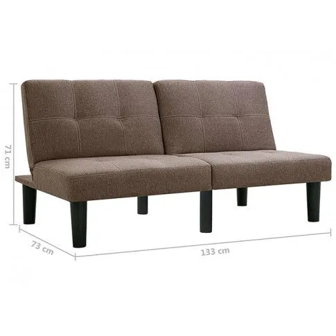 Szczegółowe zdjęcie nr 11 produktu Sofa rozkładana Vortex - brązowa