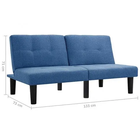 Szczegółowe zdjęcie nr 4 produktu Sofa rozkładana Mirja - niebieska