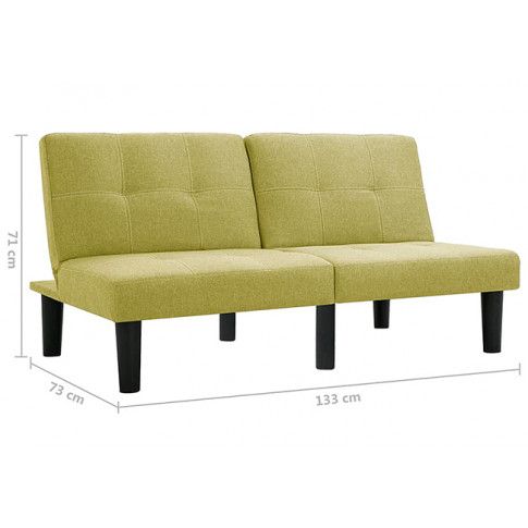 Fotografia Sofa rozkładana Mirja - zielona z kategorii Kanapy i sofy