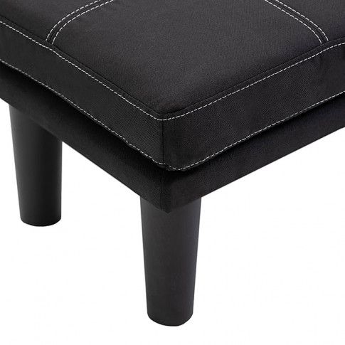 Zdjęcie rozkładana sofa Mirja, tkanina, kolor czarny - w sklepie Edinos.pl