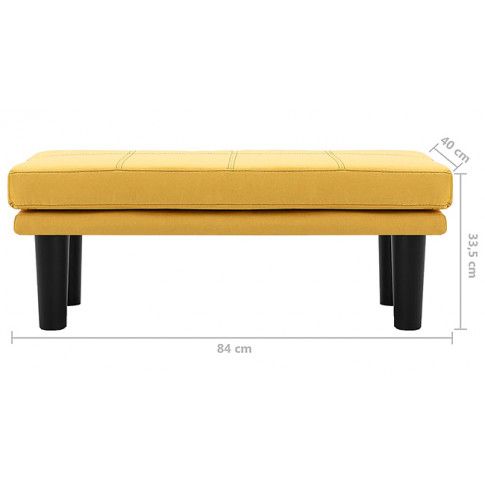 Szczegółowe zdjęcie nr 7 produktu Sofa rozkładana Mirja - żółta
