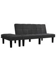 Rozkładana sofa Mirja - czarna w sklepie Edinos.pl
