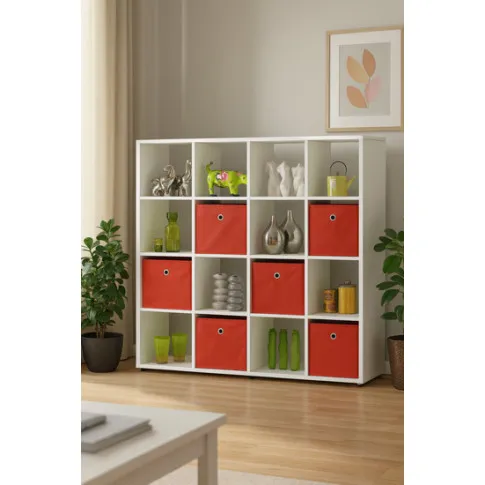 Szczegółowe zdjęcie nr 4 produktu Biały regał na ubrania - Cesaro 3X