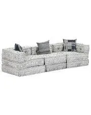 Trzyosobowa szara sofa modułowa - Demri 5D w sklepie Edinos.pl