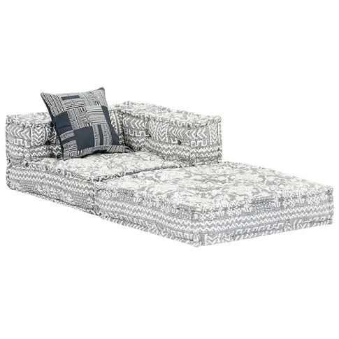 Rozkładany szary narożnik modułowy Demri 6D