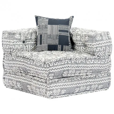 Rozkładany szary narożnik modułowy Demri 6D