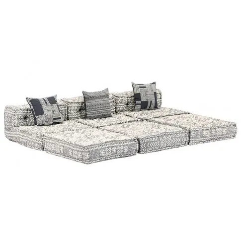 4-osobowy rozkładany szara narożnik Demri 7D