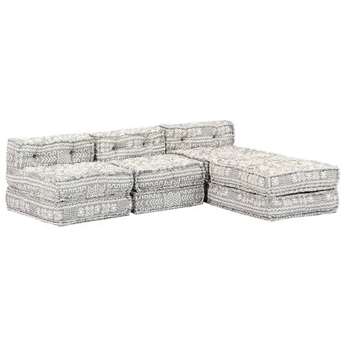 4-osobowy rozkładany szara narożnik Demri 7D