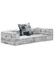 Dwuosobowa szara sofa modułowa - Demri D1 w sklepie Edinos.pl