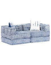 Dwuosobowa sofa modułowa indygo - Demri 3D w sklepie Edinos.pl