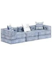 Trzyosobowa sofa modułowa indygo - Demri 5D w sklepie Edinos.pl