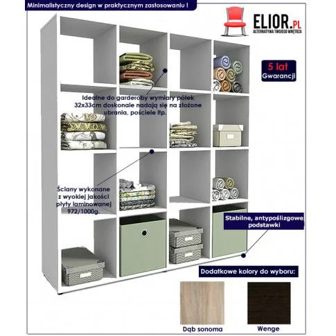 Fotografia Regał na odzież Cesaro 3X - wenge z kategorii Garderoba