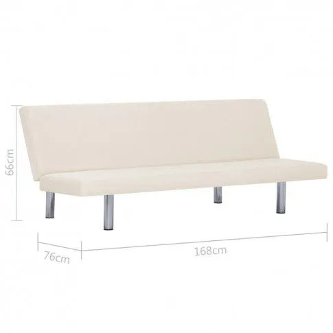 Szczegółowe zdjęcie nr 10 produktu Sofa minimalistyczna Vanger 2X – kremowa