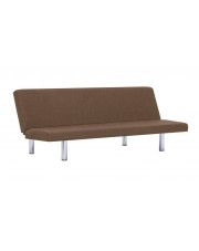 Sofa minimalistyczna Melwin 2X – brązowa w sklepie Edinos.pl