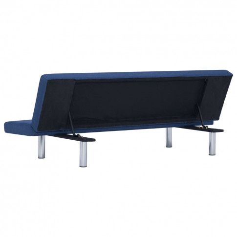 Szczegółowe zdjęcie nr 5 produktu Sofa minimalistyczna Melwin 2X – niebieska 