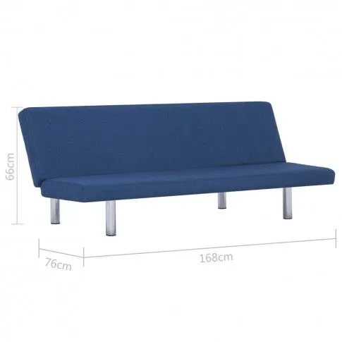 Szczegółowe zdjęcie nr 10 produktu Sofa minimalistyczna Vanger 2X – niebieska