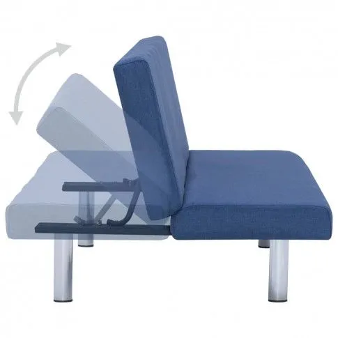 Szczegółowe zdjęcie nr 11 produktu Sofa minimalistyczna Vanger 2X – niebieska