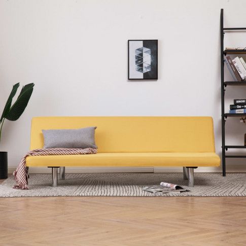 Szczegółowe zdjęcie nr 11 produktu Sofa tapicerowana Melwin 2X – żółta