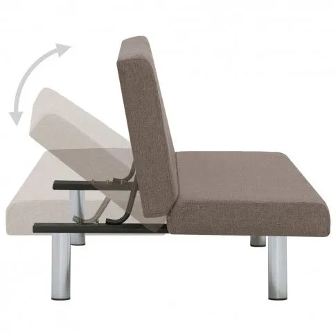 Szczegółowe zdjęcie nr 11 produktu Sofa nowoczesna Vanger 2X – szarobrązowa