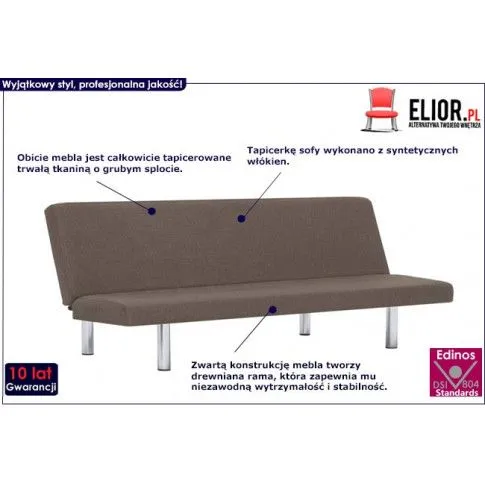 Fotografia Sofa nowoczesna Vanger 2X – szarobrązowa z kategorii Kanapy i sofy