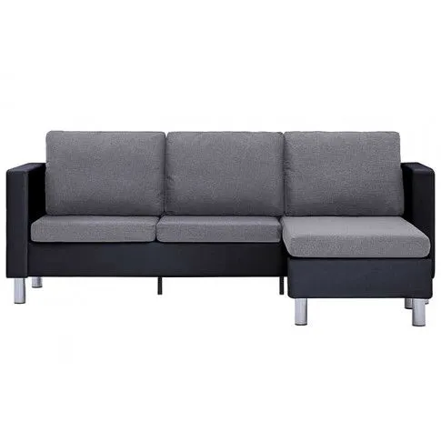 Zdjęcie atrakcyjna sofa Karlo 4Q czarno-jasnoszara - w sklepie Edinos.pl