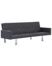 Rozkładana sofa Nesma 2X z podłokietnikami - szara