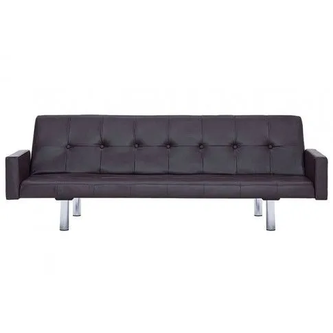 Szczegółowe zdjęcie nr 5 produktu Rozkładana sofa Enya 2X z podłokietnikami -  brązowa