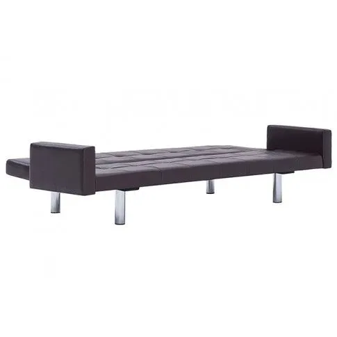 Szczegółowe zdjęcie nr 8 produktu Rozkładana sofa Enya 2X z podłokietnikami -  brązowa
