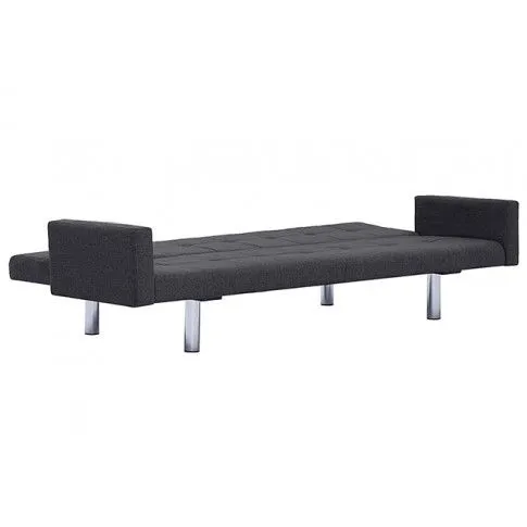 Fotografia Rozkładana sofa Enya  z podłokietnikami - ciemnoszara z kategorii Kanapy i sofy