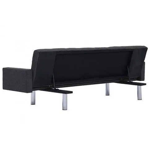 Szczegółowe zdjęcie nr 8 produktu Rozkładana sofa Enya  z podłokietnikami - ciemnoszara