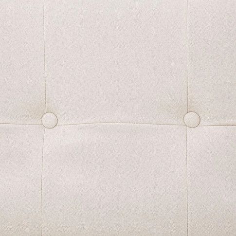 Szczegółowe zdjęcie nr 5 produktu Rozkładana sofa Nesma  z podłokietnikami - kremowa