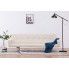 Szczegółowe zdjęcie nr 11 produktu Rozkładana sofa Nesma  z podłokietnikami - kremowa
