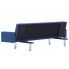 Szczegółowe zdjęcie nr 5 produktu Rozkładana sofa Nesma  z podłokietnikami - niebieska