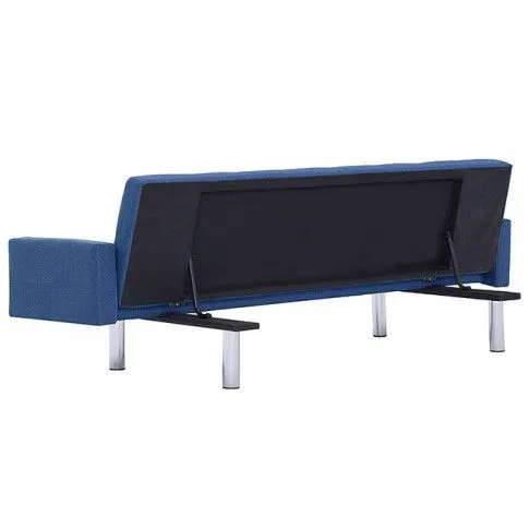 Szczegółowe zdjęcie nr 5 produktu Rozkładana sofa Enya  z podłokietnikami - niebieska