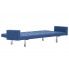 Szczegółowe zdjęcie nr 6 produktu Rozkładana sofa Nesma  z podłokietnikami - niebieska