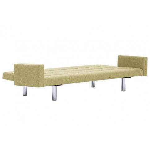 Szczegółowe zdjęcie nr 4 produktu Rozkładana sofa Nesma  z podłokietnikami - zielona
