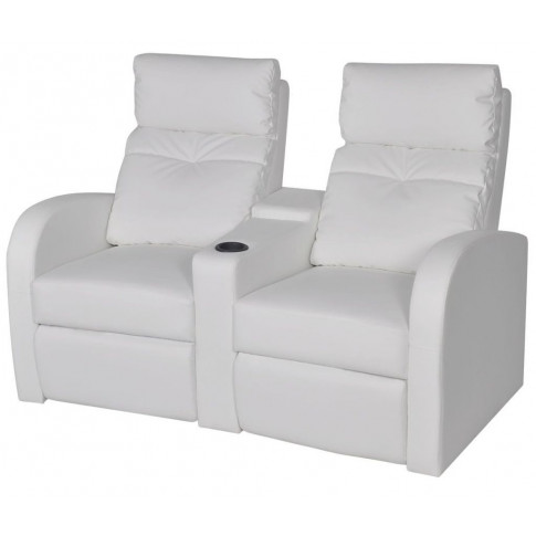 Podwójne, białe fotele kinowe – Karlen