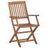 Zdjęcie 4 drewniane składane krzesła na taras, balkon Tony - sklep Edinos.pl