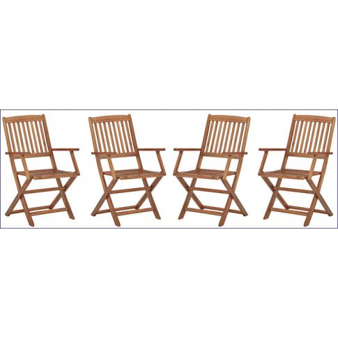 Szczegółowe zdjęcie nr 9 produktu Komplet składanych krzeseł ogrodowych Tony 4 szt.