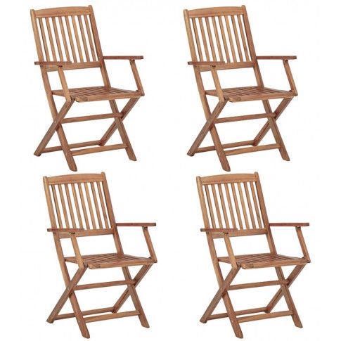 Zdjęcie produktu Komplet składanych krzeseł ogrodowych Tony 4 szt..