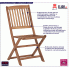 Fotografia Składane krzesła ogrodowe akacjowe Mandy - 2 szt. z kategorii Krzesła i fotele balkonowe