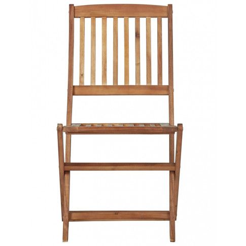 Szczegółowe zdjęcie nr 6 produktu Składane krzesła ogrodowe akacjowe Mandy - 2 szt.